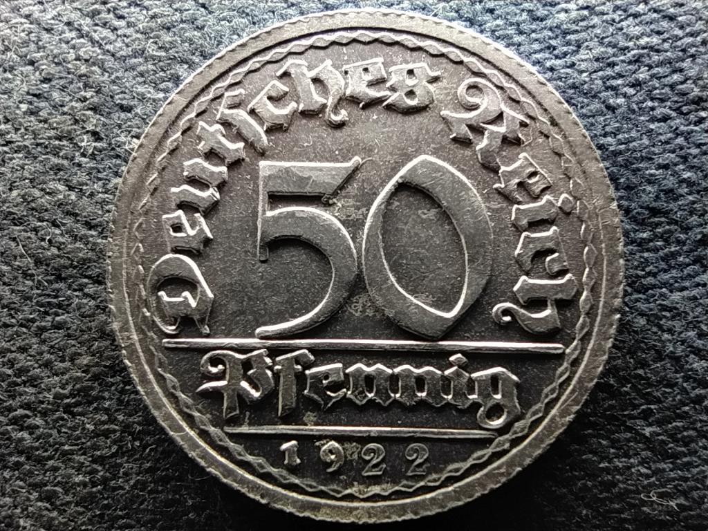 Németország Weimari Köztársaság (1919-1933) 50 Pfennig 1922 G