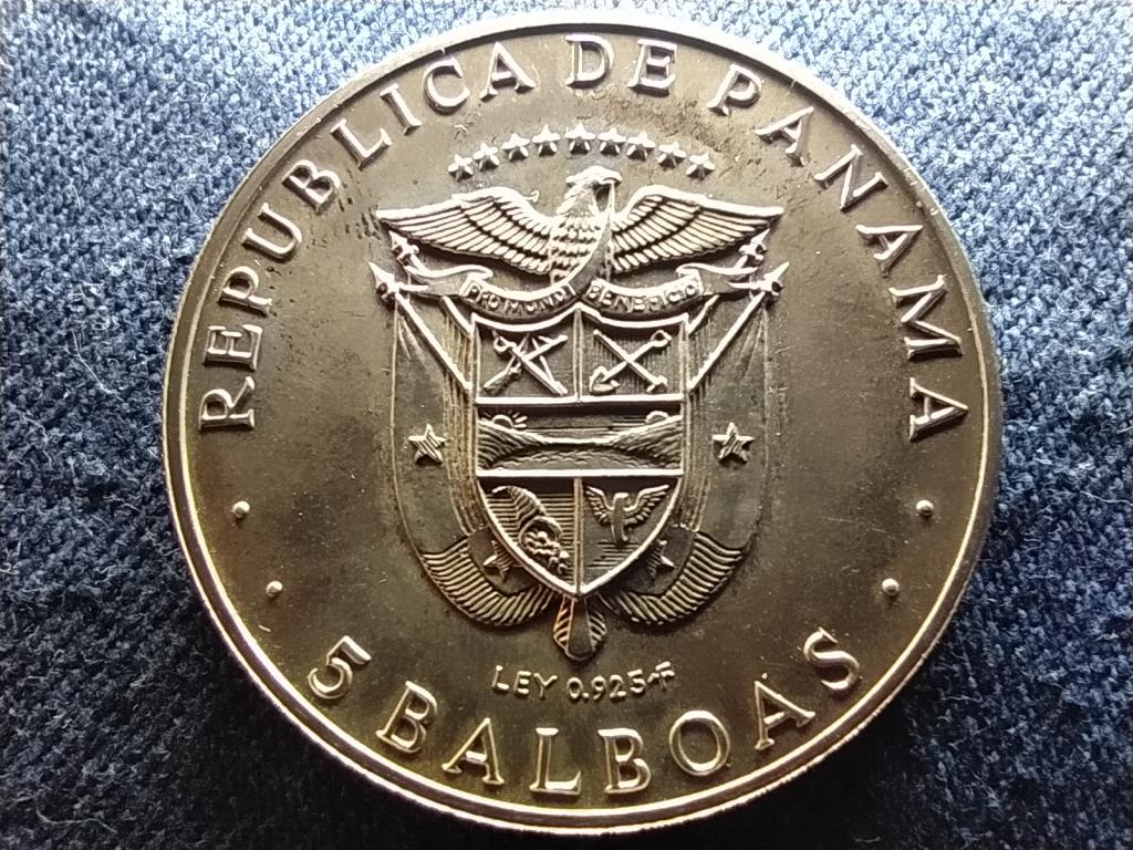 Panama 11. Közép-Amerikai Játékok .925 ezüst 5 Balboa 1970 FM