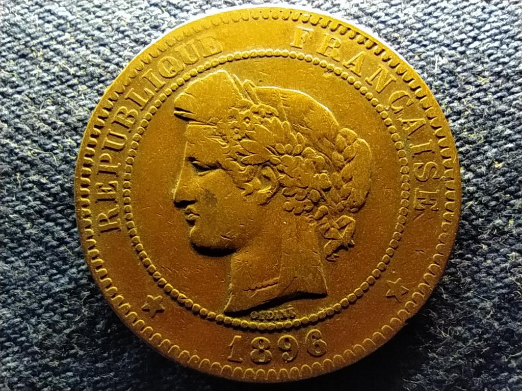 Franciaország Harmadik Köztársaság 10 Centimes 1896 A