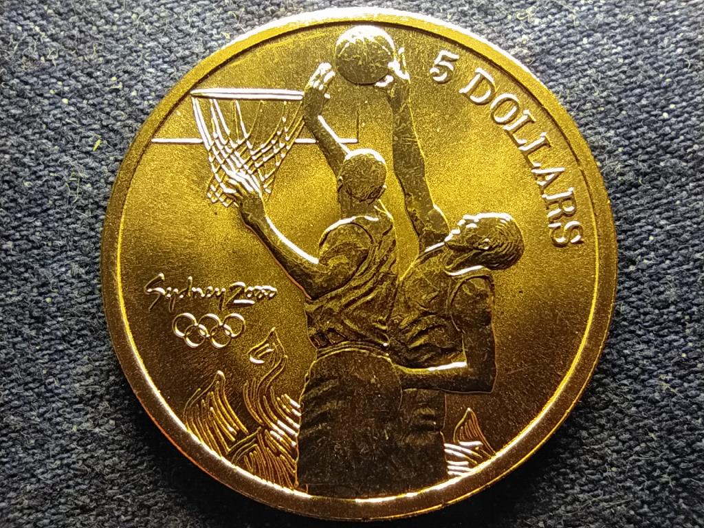 Ausztrália XXVII. Nyári Olimpia Sydney Kosárlabda 5 Dollár 2000 BU