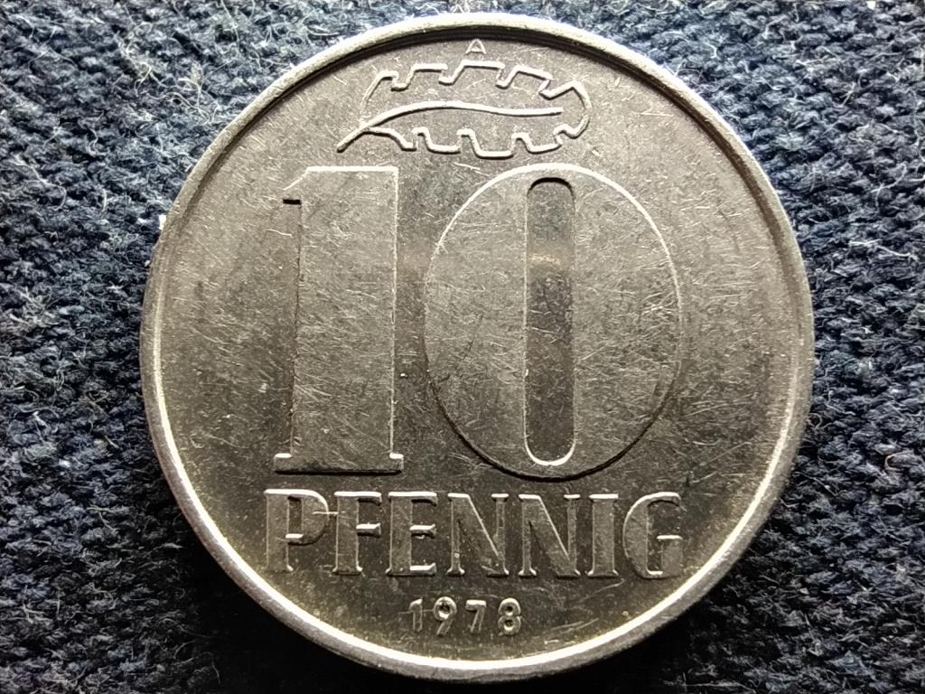 Németország NDK (1949-1990) 10 Pfennig 1978 A 