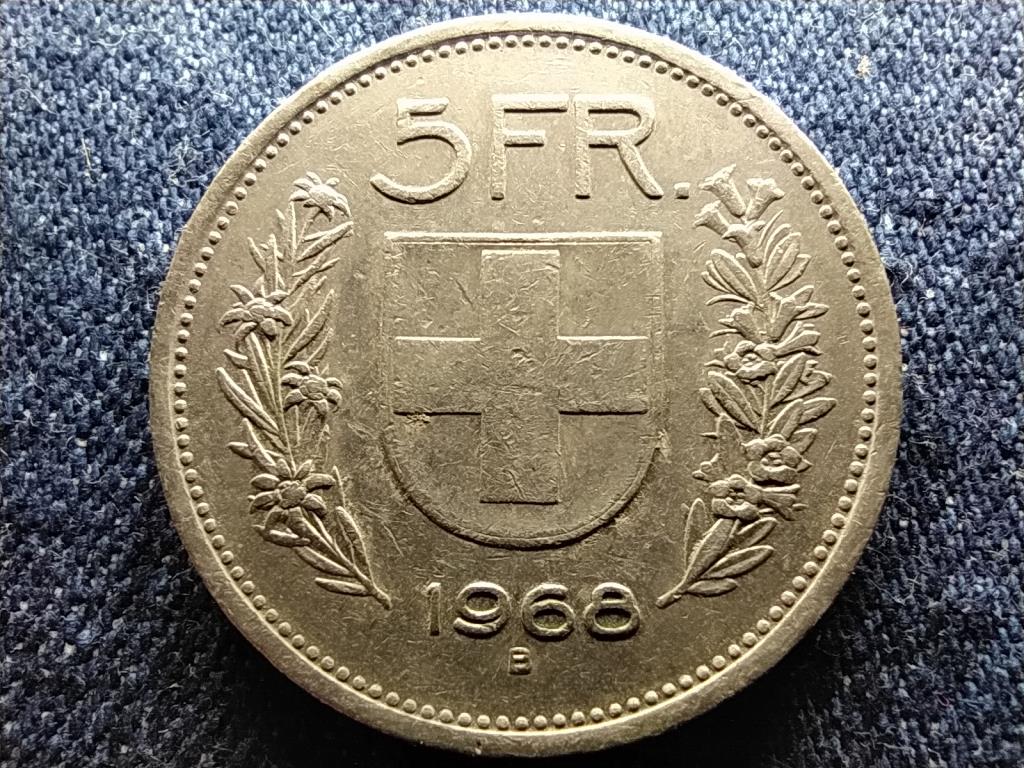 Svájc 5 Frank 1968 B 