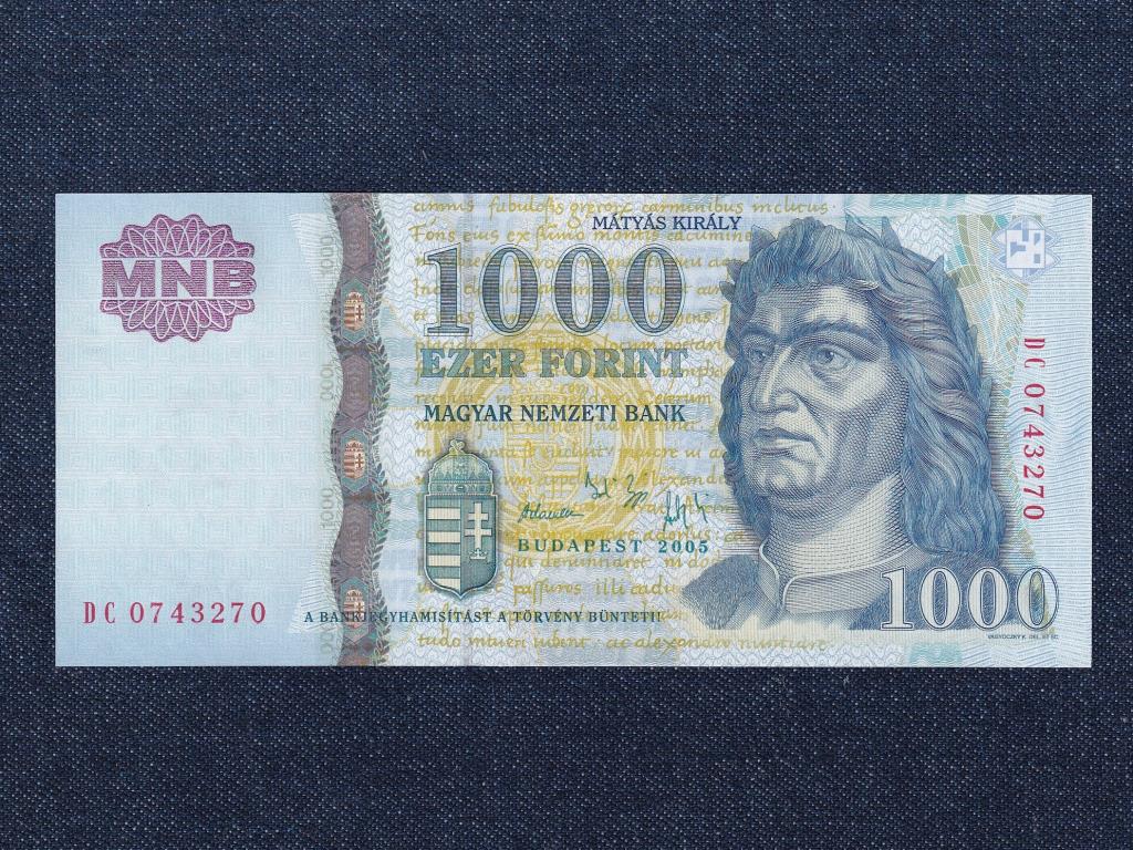 Harmadik Magyar Köztársaság (1989-napjainkig) 1000 Forint bankjegy 2005 