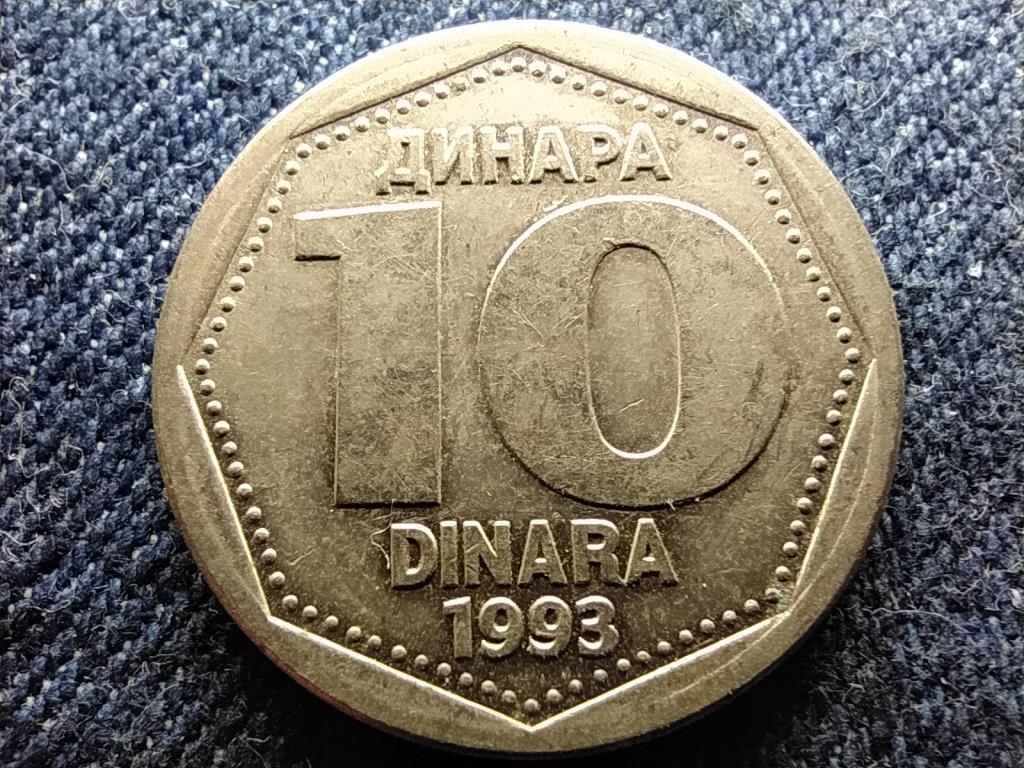 Jugoszlávia 10 Dínár 1993 