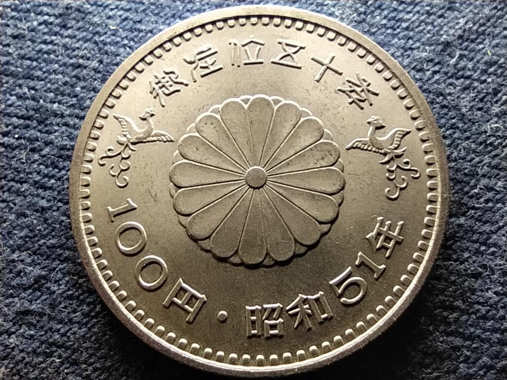 Japán Hirohito regnálásának évfordulója 100 Jen 1976