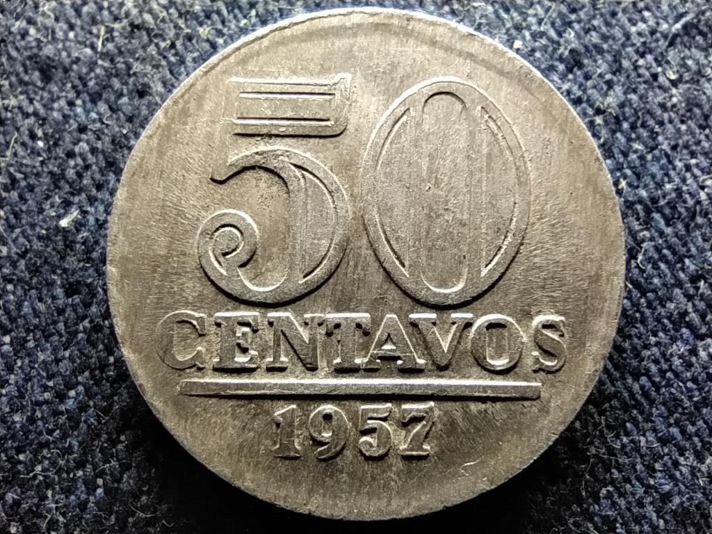 Brazília Brazíliai Egyesült Államok Köztársaság (1889-1967) 50 Centavó 1957
