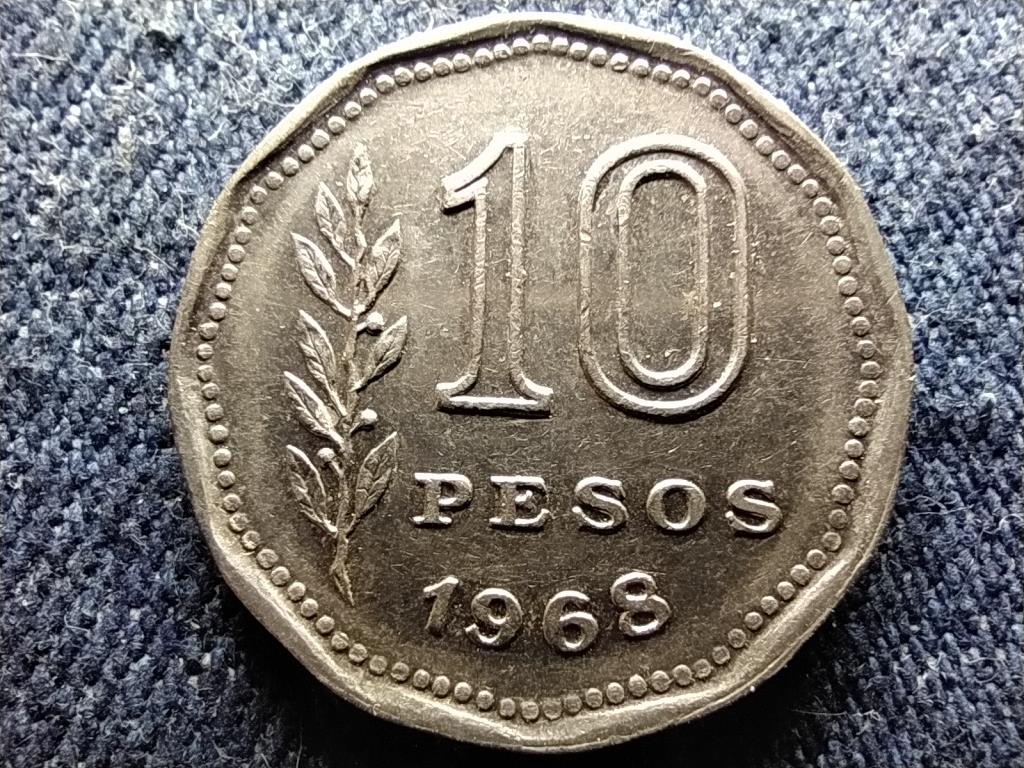 Argentína Szövetségi tartomány (1861-) 10 Peso 1968