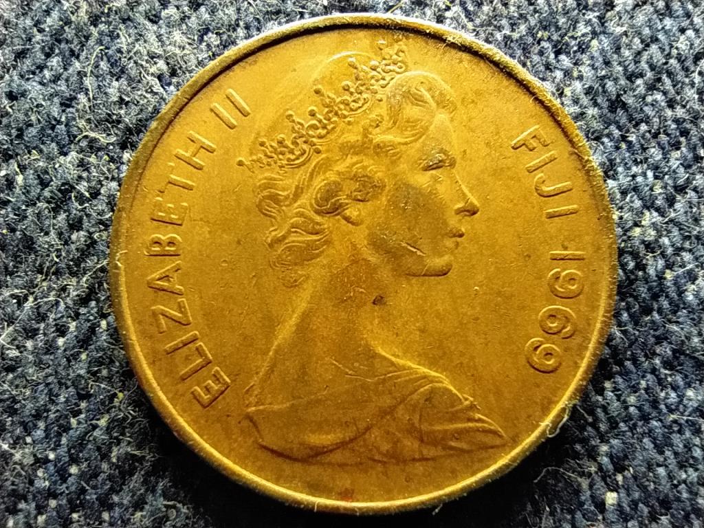 Fidzsi-szigetek II. Erzsébet tanoa 1 cent 1969 