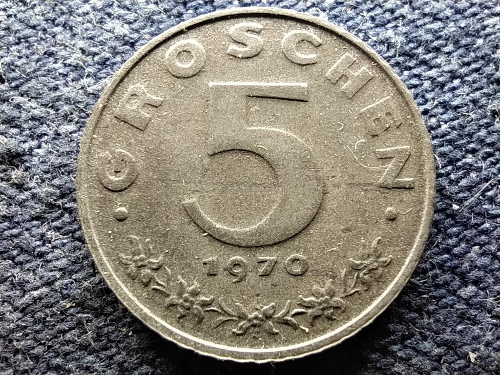 Ausztria 5 Groschen 1970 PP