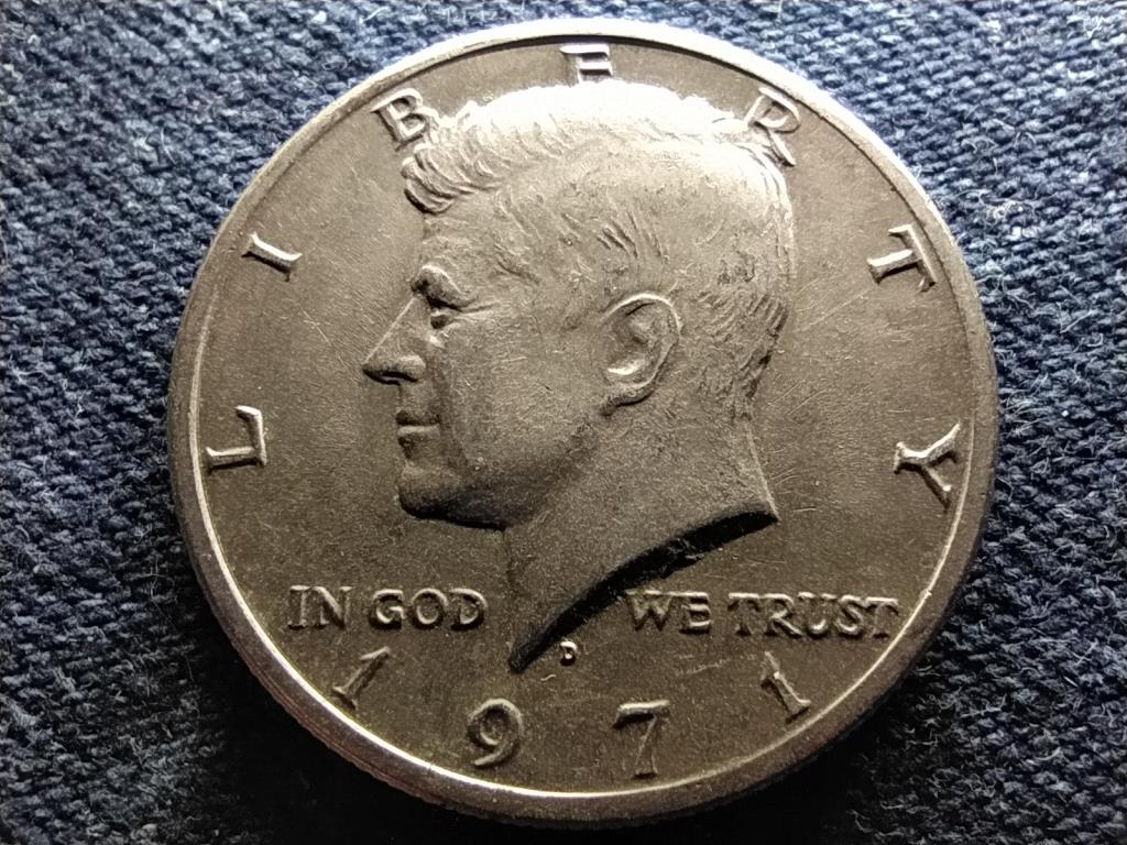 USA Kennedy half dollar 1/2 Dollár 1971 D 