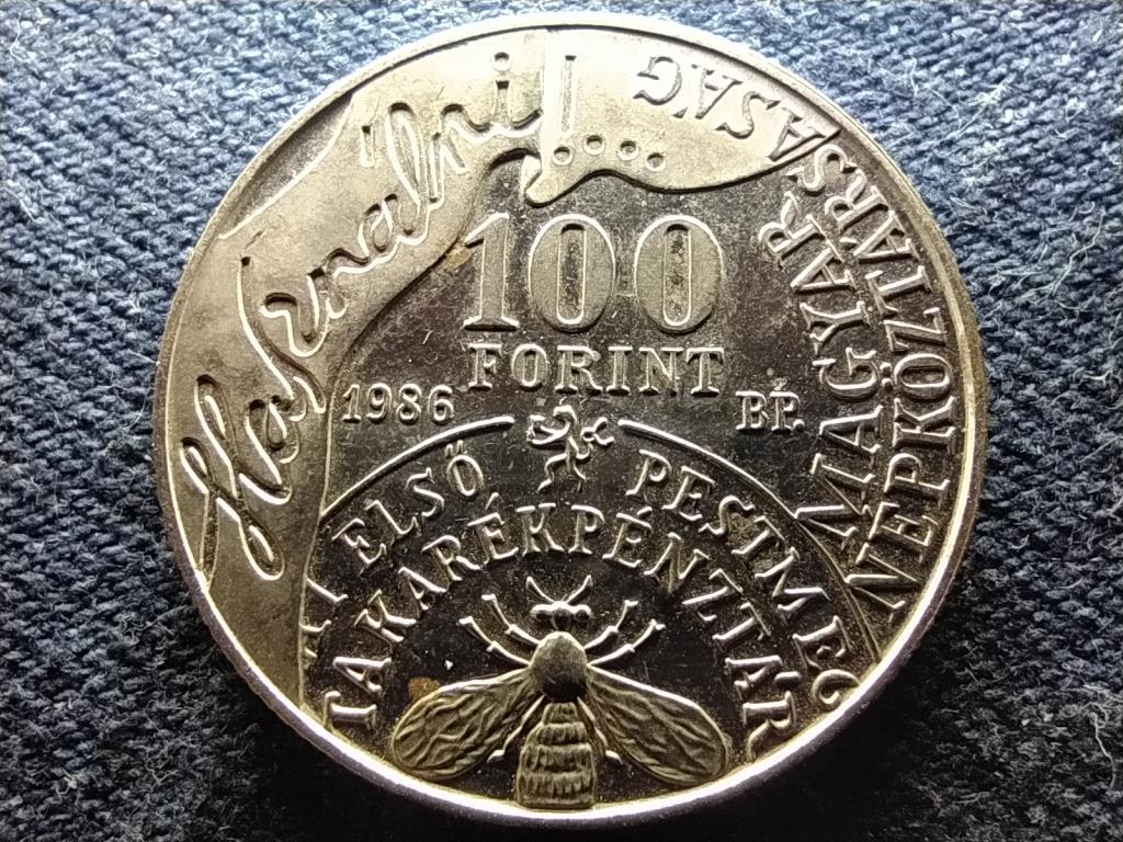 Fáy András születésének 200. évfordulójára 100 Forint 1986 BP PP