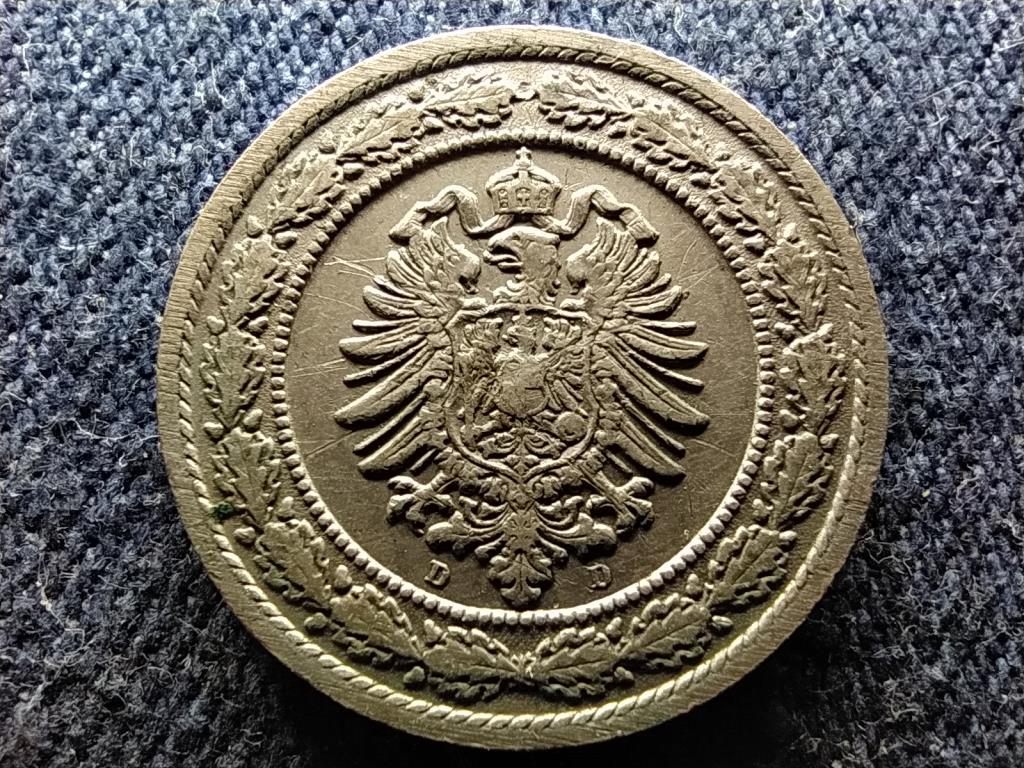 Németország I. Vilmos (1871-1888) 20 Pfennig 1888 D