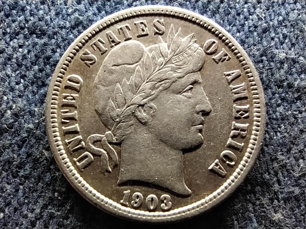 USA Barber Dime .900 ezüst 1 dime 1903 