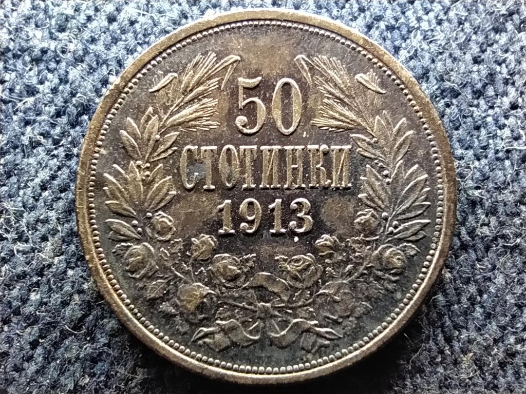 Bulgária I. Ferdinánd (1887-1918) .835 ezüst 50 Stotinki 1913 