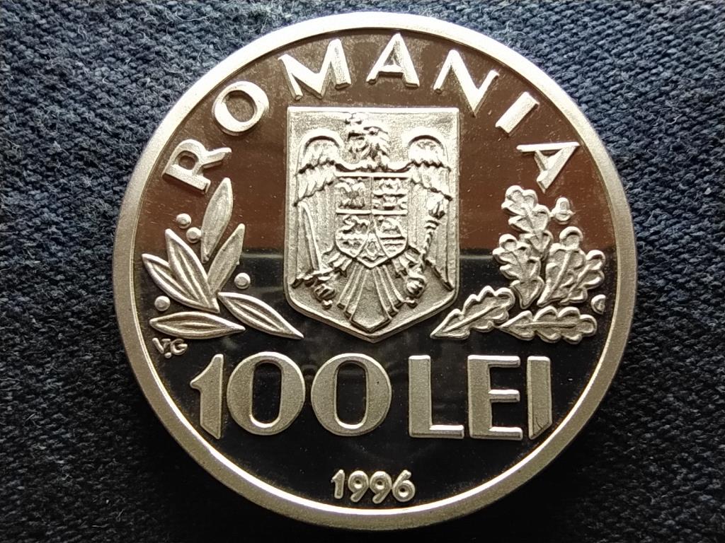 Románia FAO .925 Ezüst 100 Lej 1996 PP