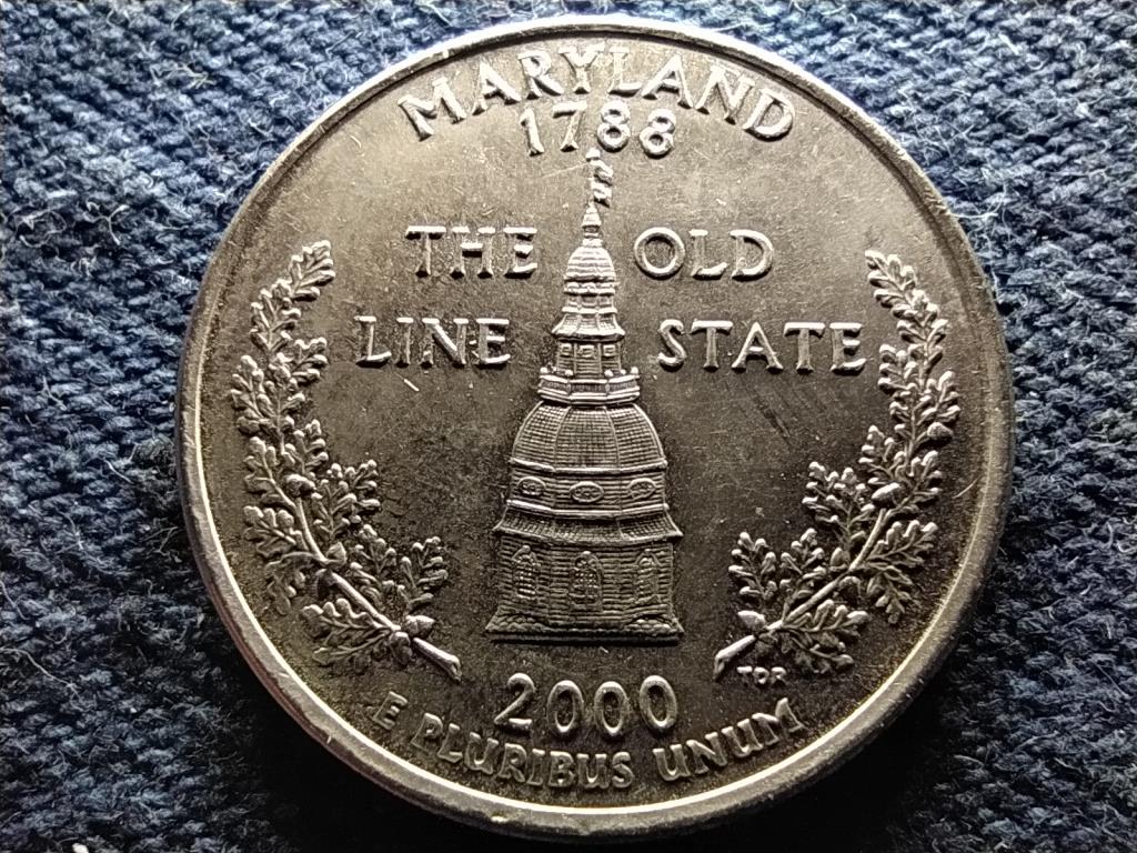 USA 50 State Quarters Maryland 1/4 Dollár 2000 D
