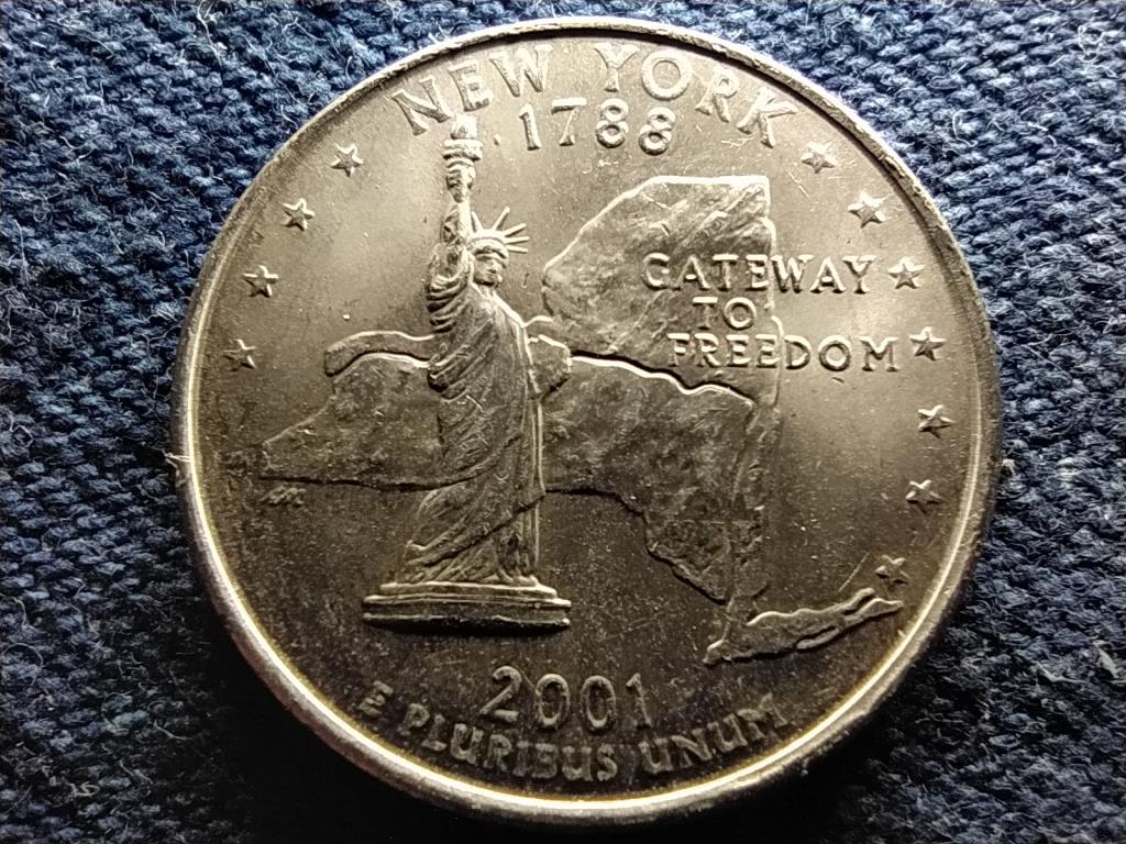 USA 50 State Quarters New York 1/4 Dollár 2001 P