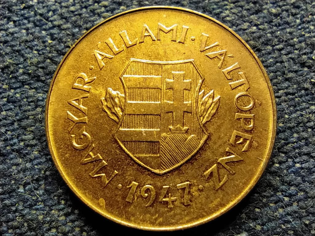 Magyarország Magyar Állami Váltópénz 2 Fillér 1947 BP ARTEX rozettás