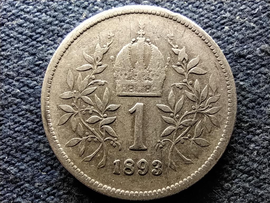 Ausztria Ferenc József Osztrák-Magyar .835 ezüst 1 Korona 1893