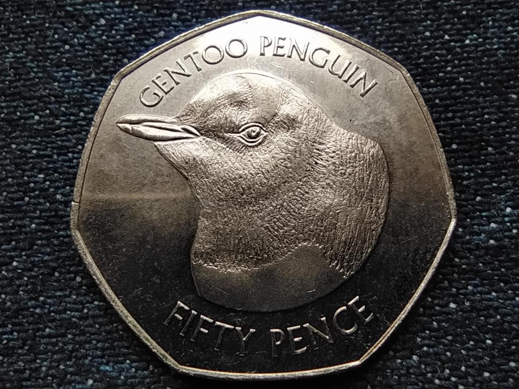 Falkland-szigetek Szamárpingvin 50 Penny 2018 PM