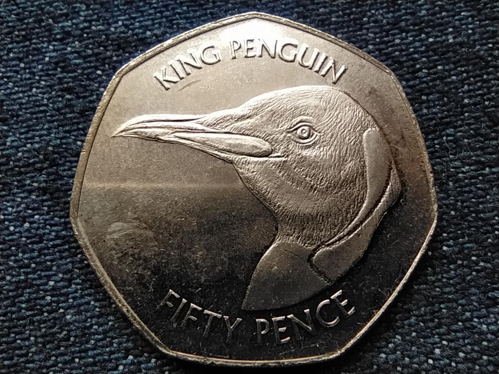 Falkland-szigetek Királypingvin 50 Penny 2018 PM