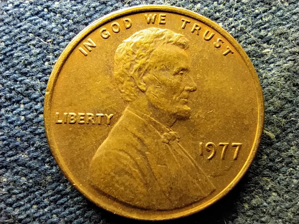 USA Lincoln Emlékmű 1 Cent 1977