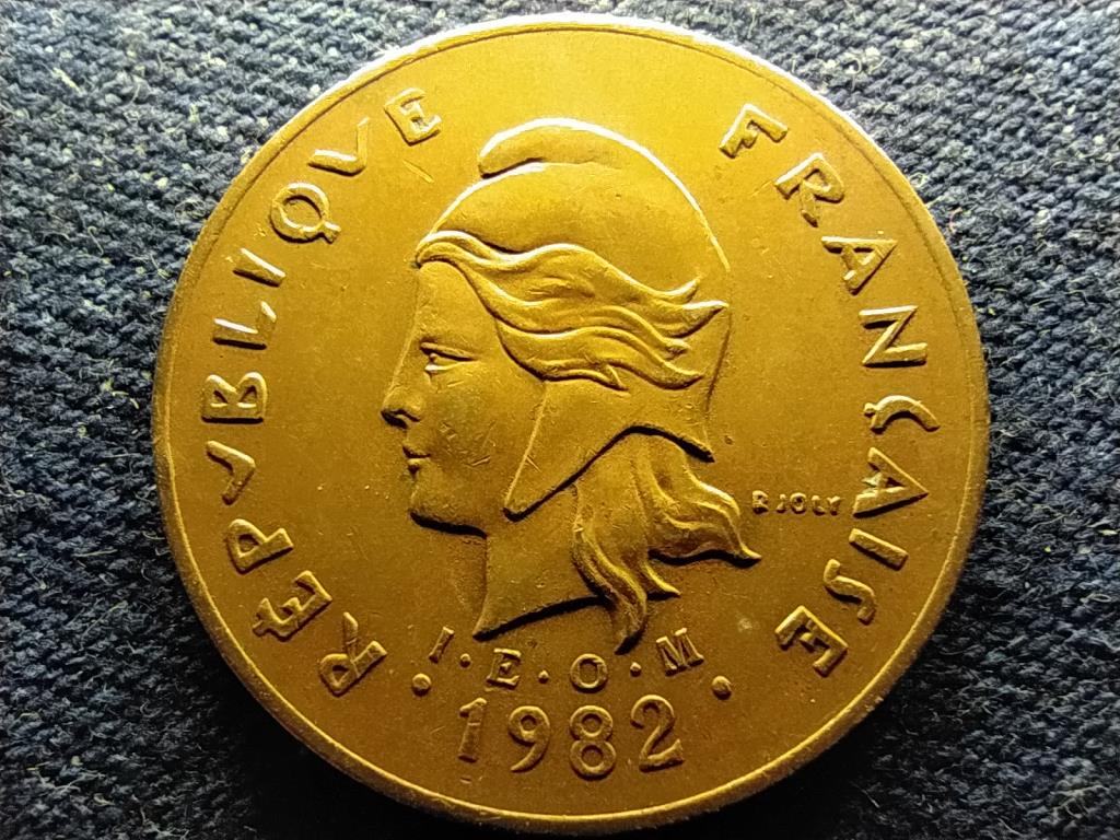 Francia Polinézia 100 frank 1982