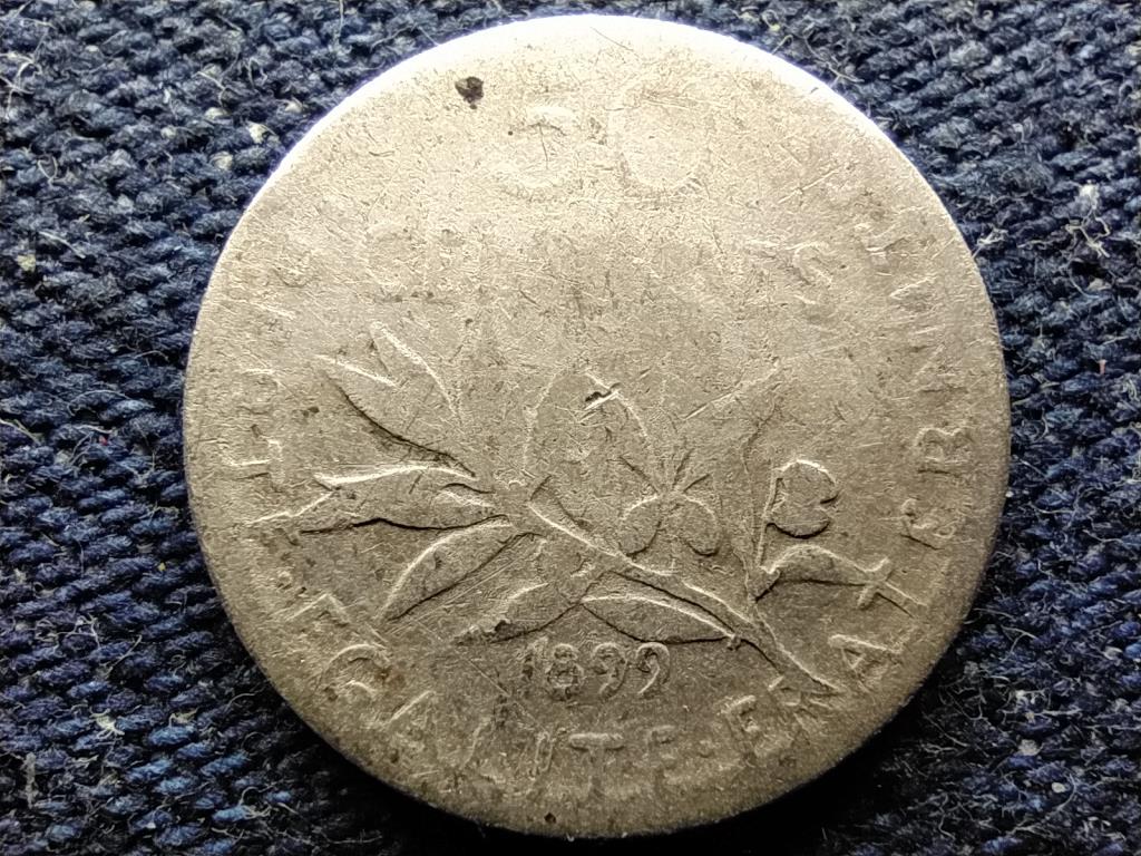 Franciaország Harmadik Köztársaság .835 ezüst 50 Centimes 1899