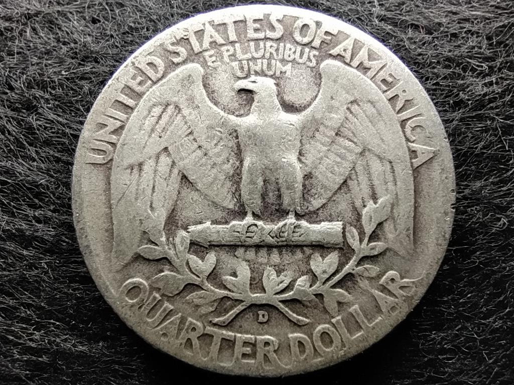 USA Washington silver quarter dollar .900 ezüst 0.25 Dollár 1951 D