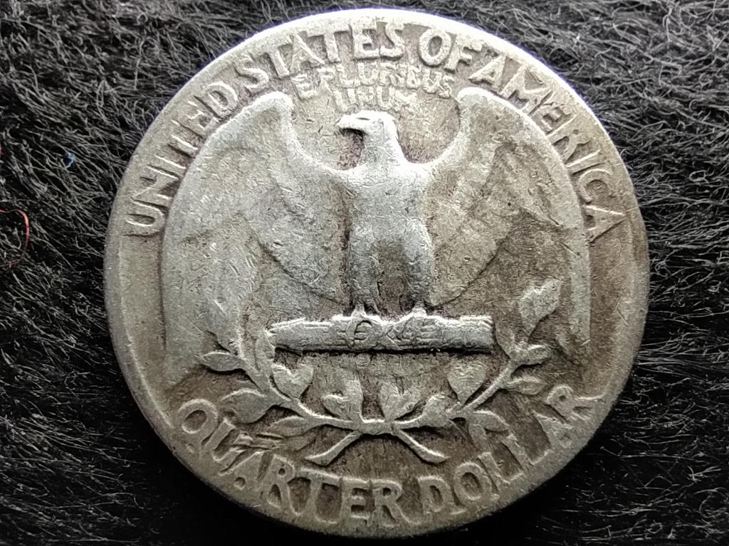 USA Washington silver quarter dollar .900 ezüst 0.25 Dollár 1954