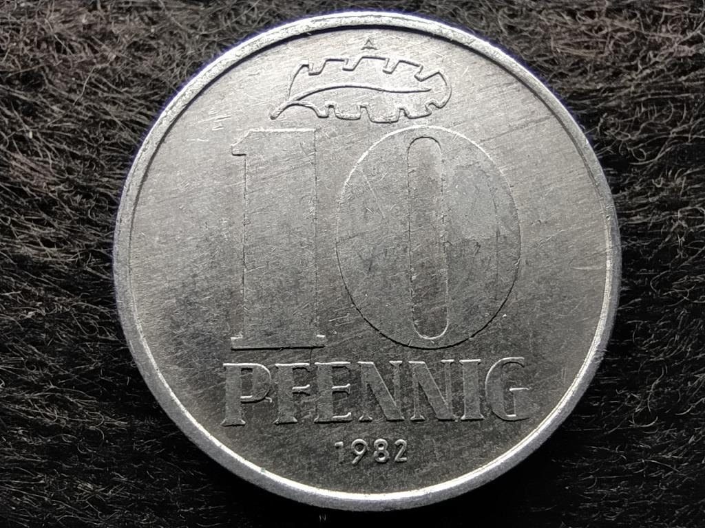 Németország NDK (1949-1990) 10 Pfennig 1982 A