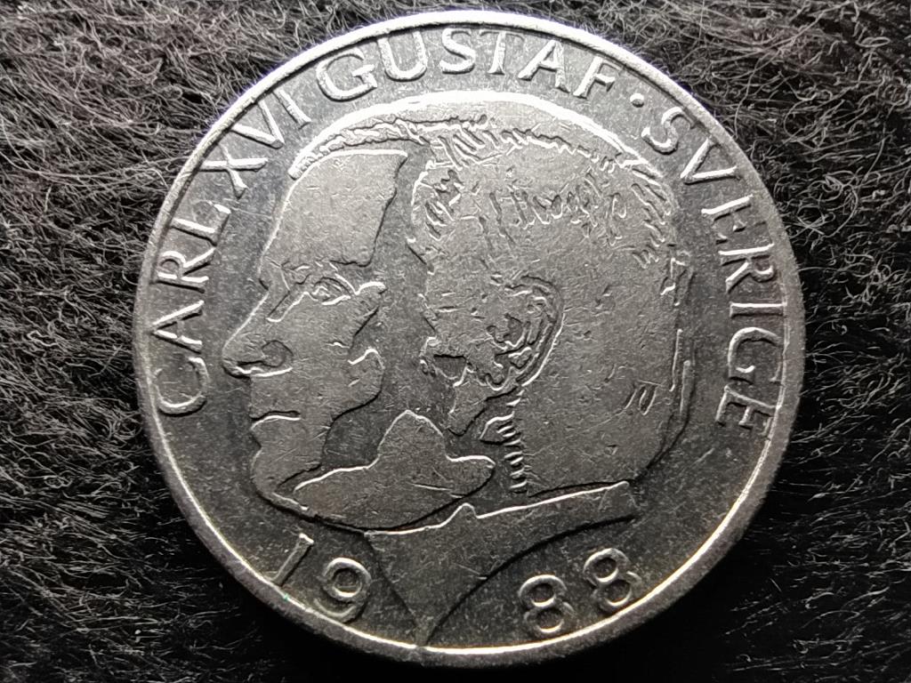 Svédország XVI. Károly Gusztáv (1973-) 1 Korona 1988 D