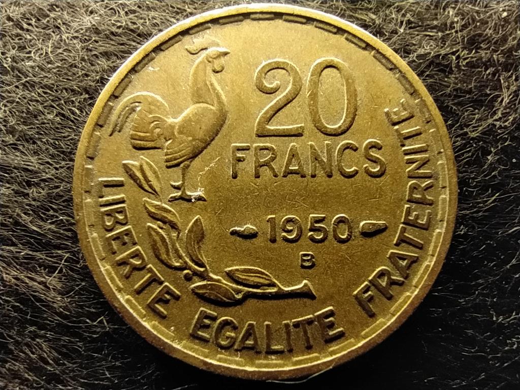 Franciaország Negyedik Köztársaság (1945-1958) 20 frank 1950 B