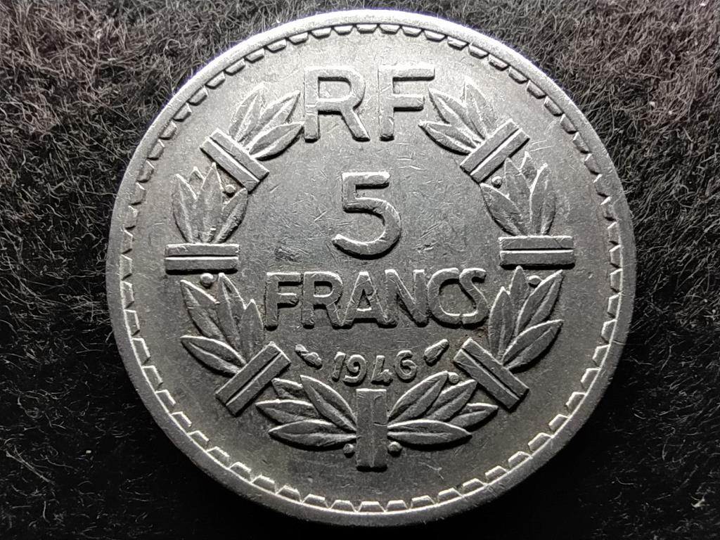 Franciaország Negyedik Köztársaság (1945-1958) 5 frank 1946