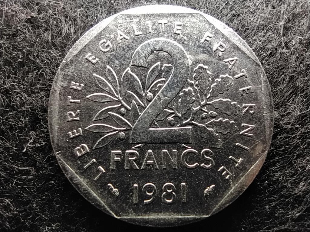 Franciaország 2 frank 1981