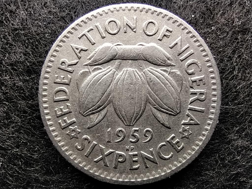 Nigéria II. Erzsébet (1952-1963) 6 Pence 1959