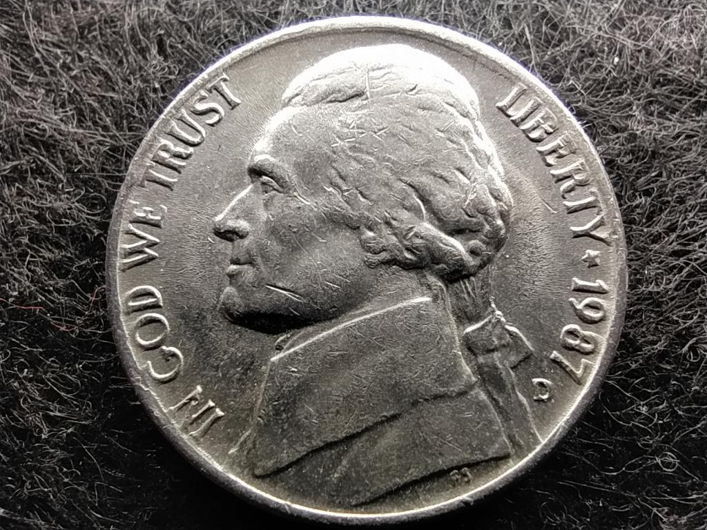 USA Jefferson nikkel 5 Cent 1987 D