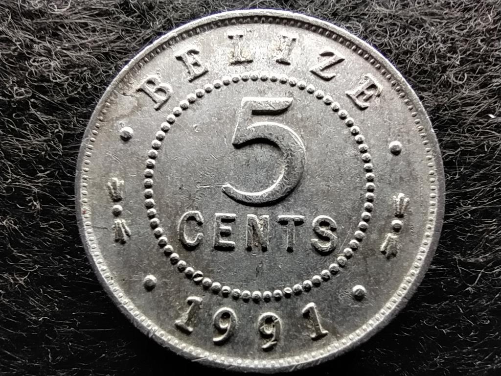 Belize II. Erzsébet (1952-2022) 5 Cent 1991