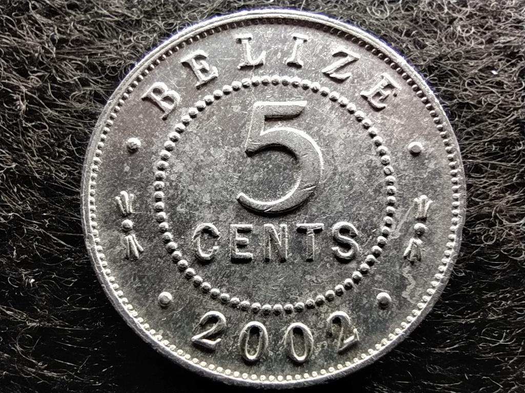 Belize II. Erzsébet (1952-2022) 5 Cent 2002