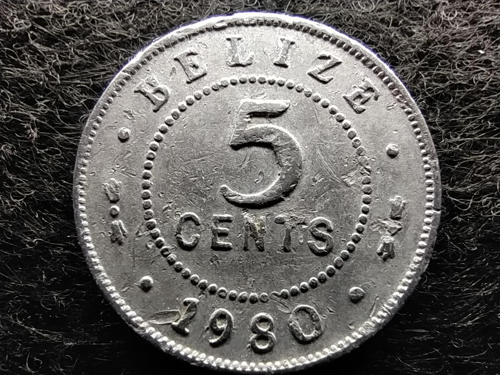 Belize II. Erzsébet (1952-2022) 5 Cent 1980