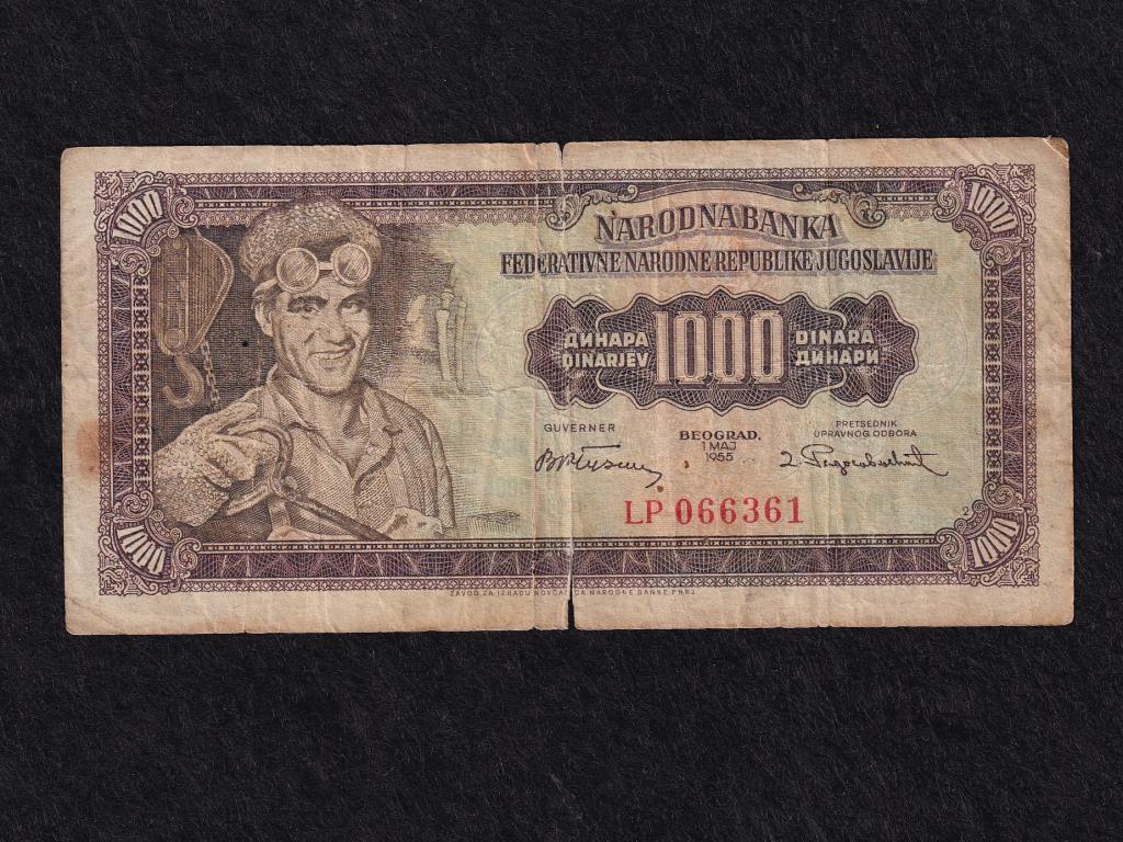 Jugoszlávia 1000 Dínár 1955