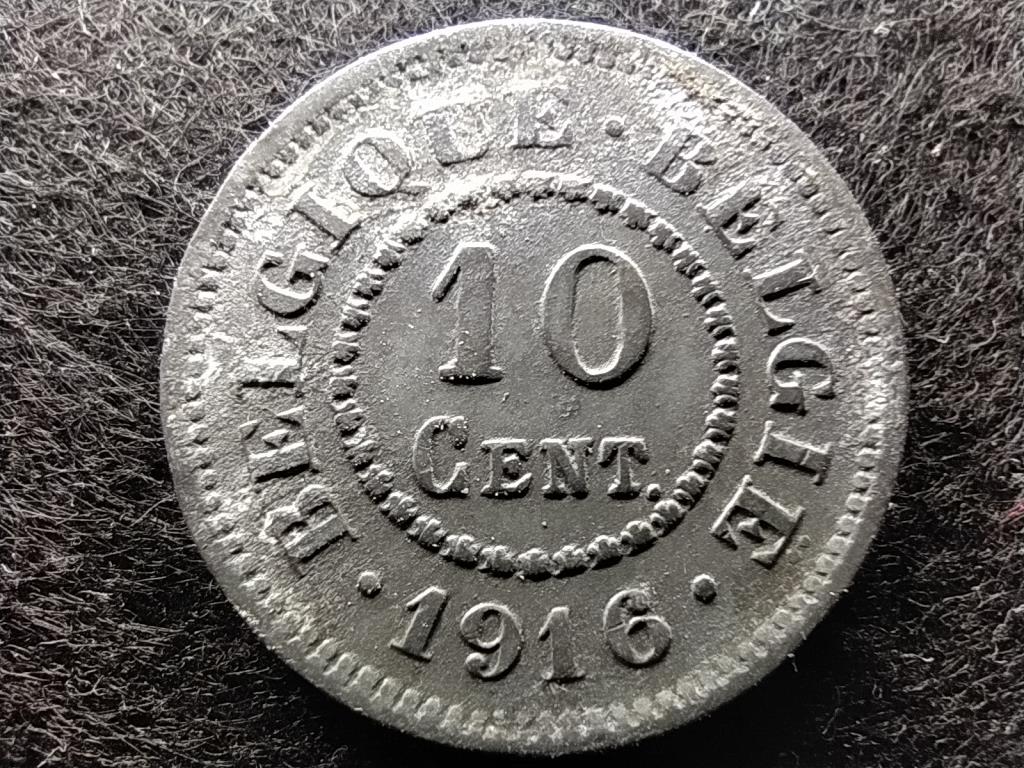 Belgium I. Albert (1909-1934) német megszállás 10 centime 1916