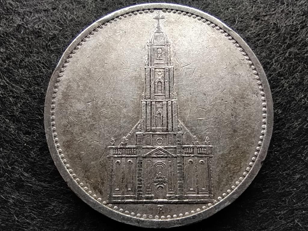 Németország Potsdam Templomos .900 ezüst 5 birodalmi márka 1935 A