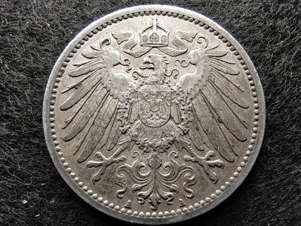 Németország II. Vilmos (1888-1918) .900 Ezüst 1 Márka 1911 A