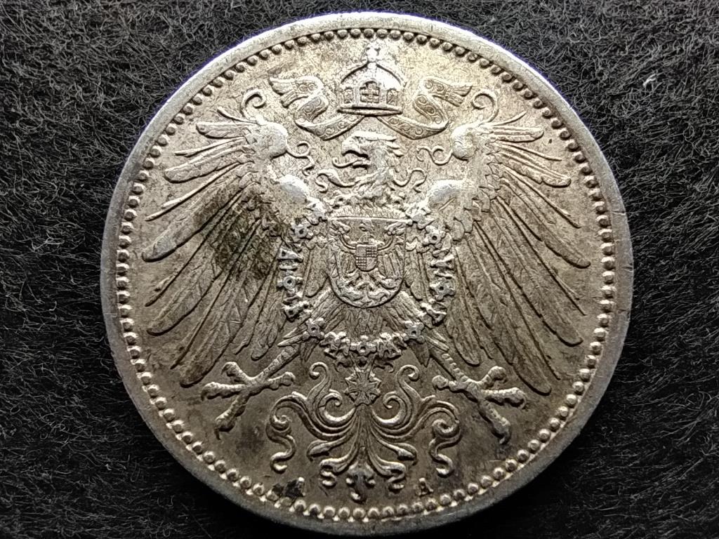 Németország II. Vilmos (1888-1918) .900 Ezüst 1 Márka 1914 A