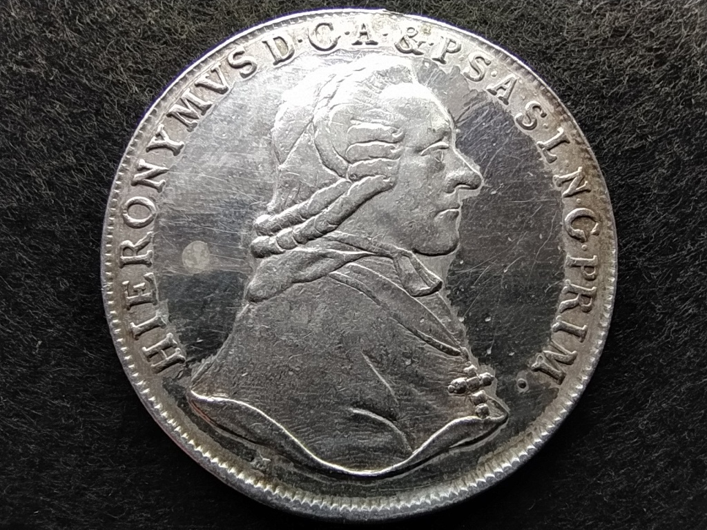 Ausztria Salzburgi Püspökség .833 ezüst 1 Tallér 1795