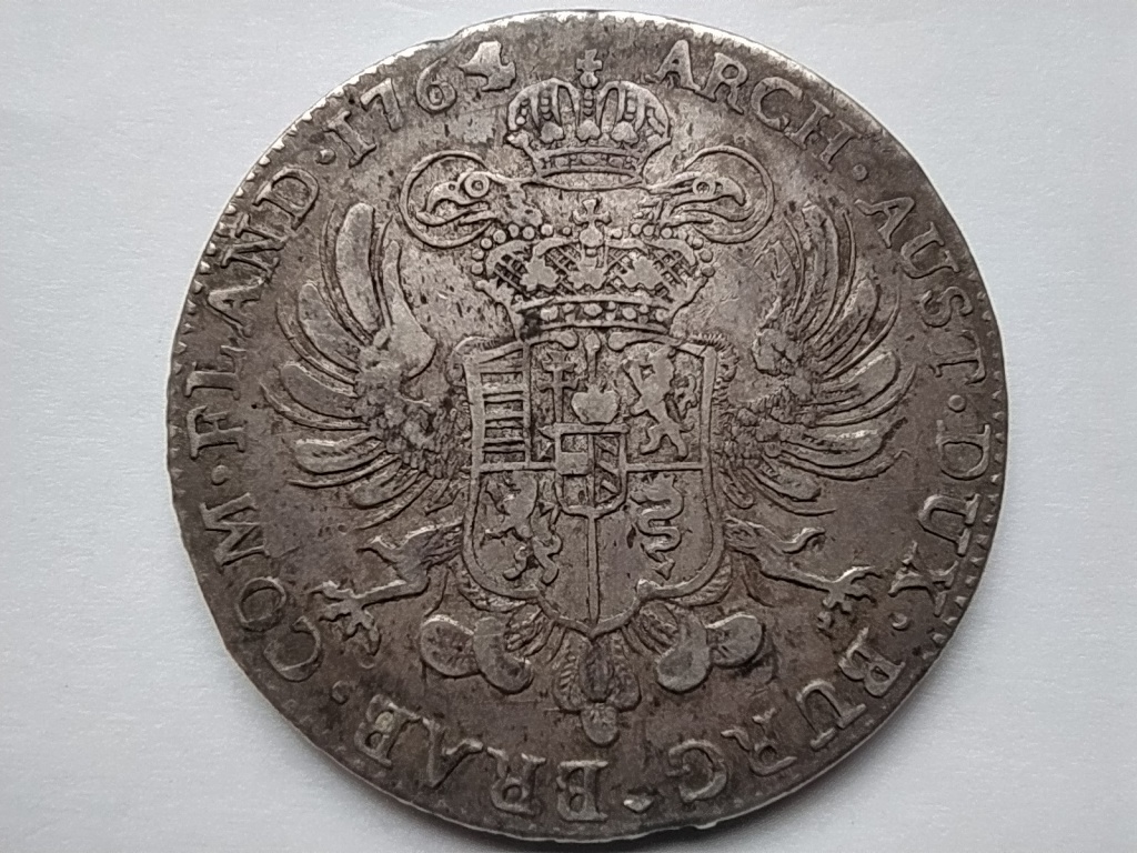 Ausztria Osztrák-Hollandia (Belgium) Mária Terézia (1740-1780) .873 ezüst 1 koronatallér 1764
