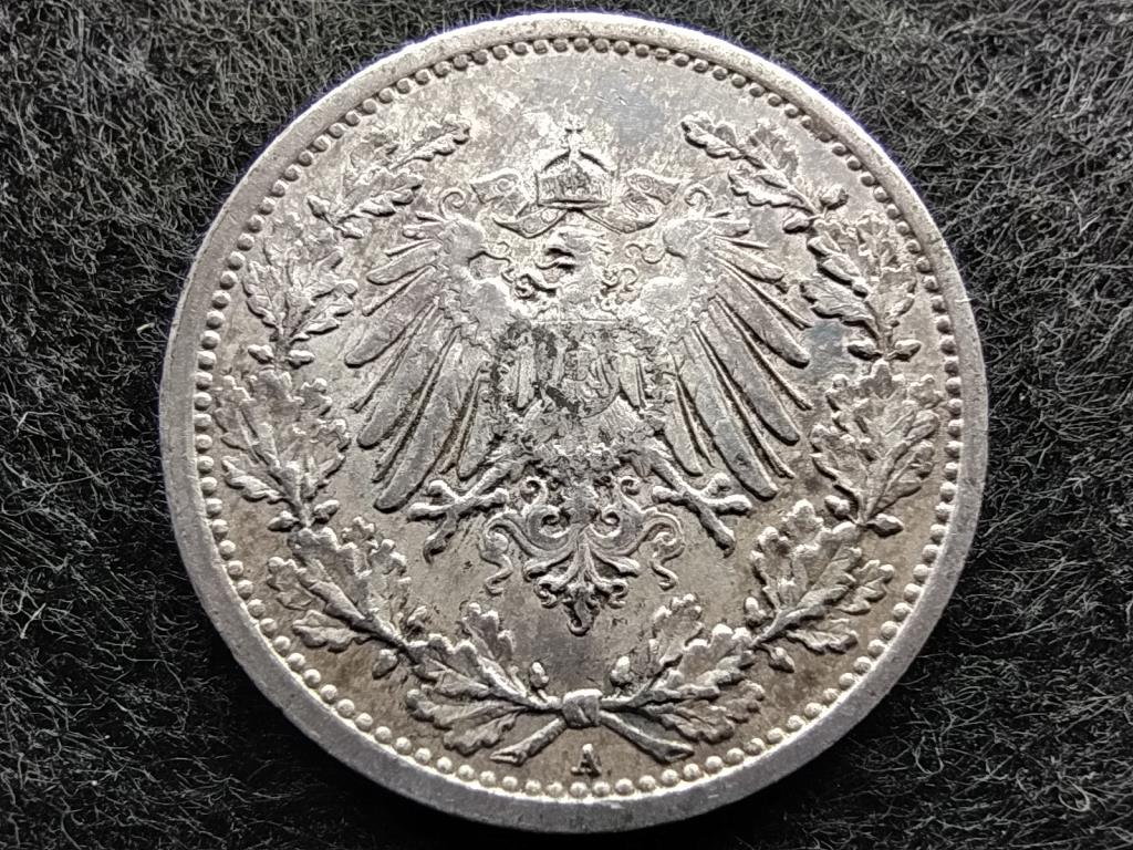 Németország Második Birodalom II. Vilmos (1888-1918) .900 ezüst 1/2 Márka 1913 A
