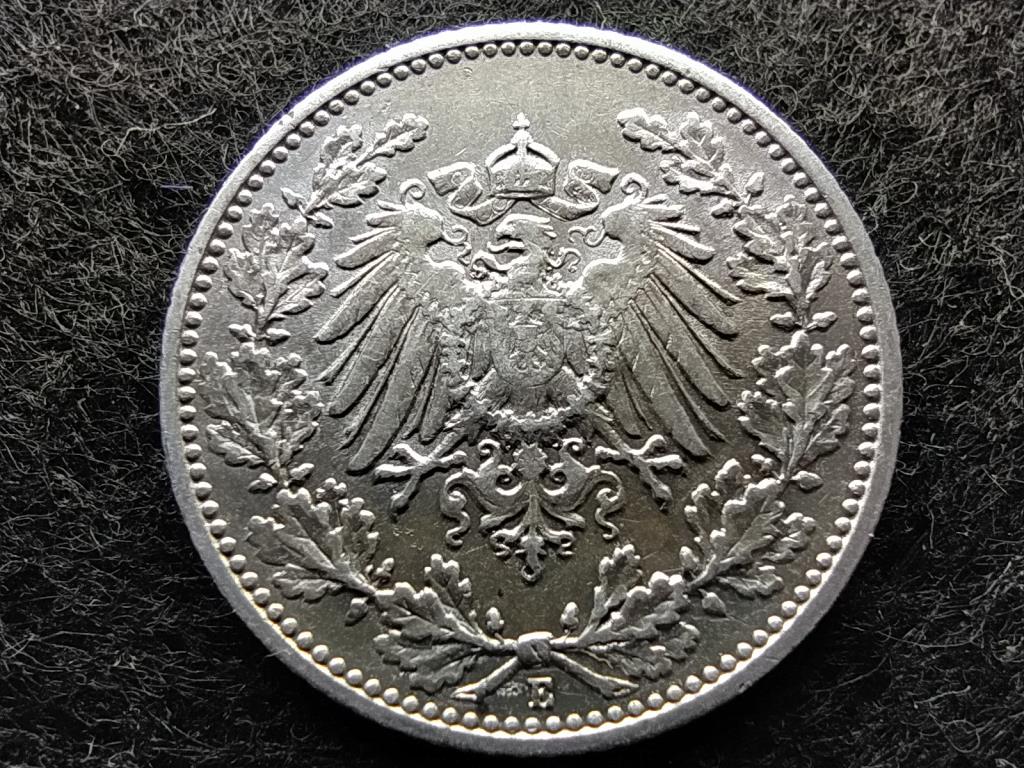 Németország Második Birodalom II. Vilmos (1888-1918) .900 ezüst 1/2 Márka 1906 E