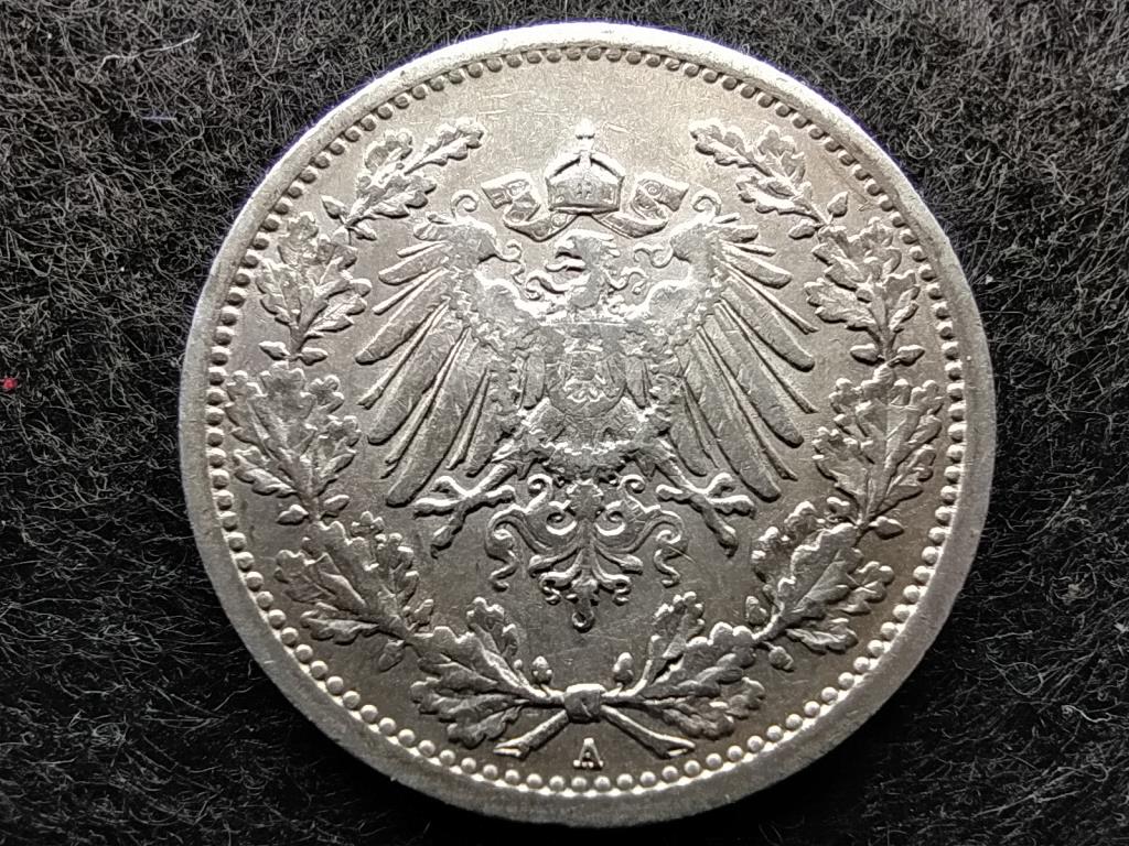 Németország Második Birodalom II. Vilmos (1888-1918) .900 ezüst 1/2 Márka 1911 A